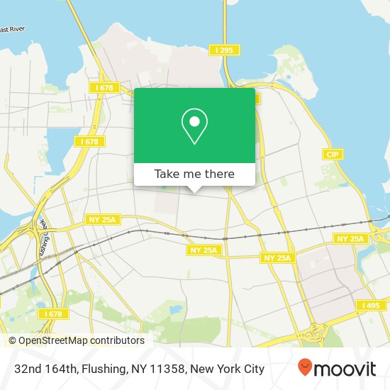 Mapa de 32nd 164th, Flushing, NY 11358