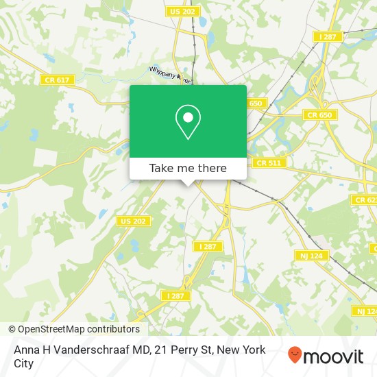 Mapa de Anna H Vanderschraaf MD, 21 Perry St