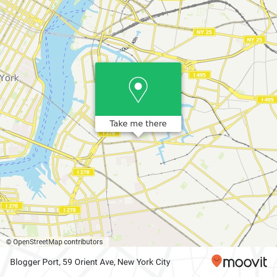 Mapa de Blogger Port, 59 Orient Ave