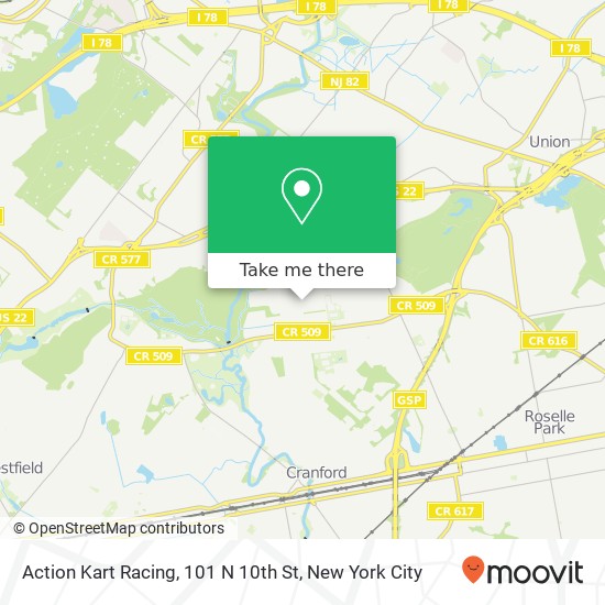 Mapa de Action Kart Racing, 101 N 10th St