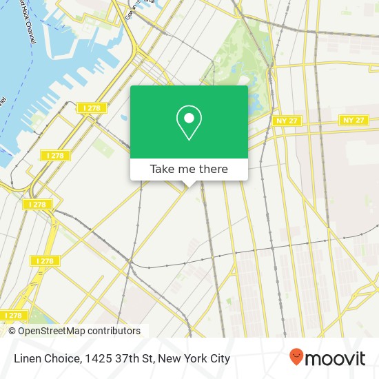 Mapa de Linen Choice, 1425 37th St