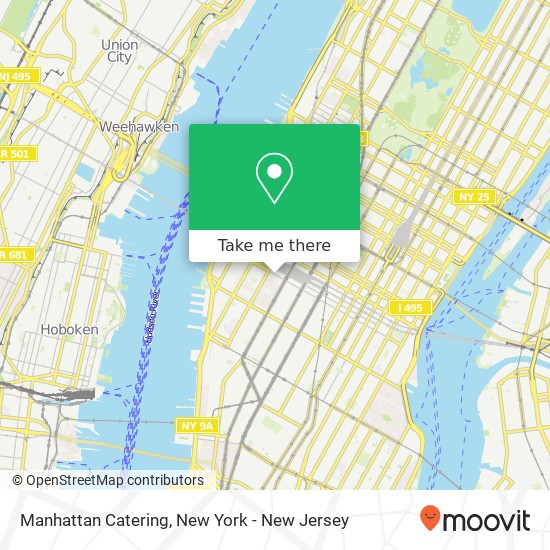 Manhattan Catering map
