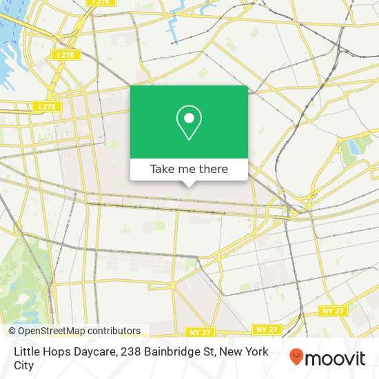 Mapa de Little Hops Daycare, 238 Bainbridge St