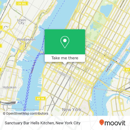 Mapa de Sanctuary Bar Hells Kitchen