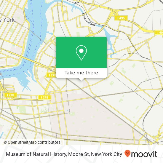 Mapa de Museum of Natural History, Moore St