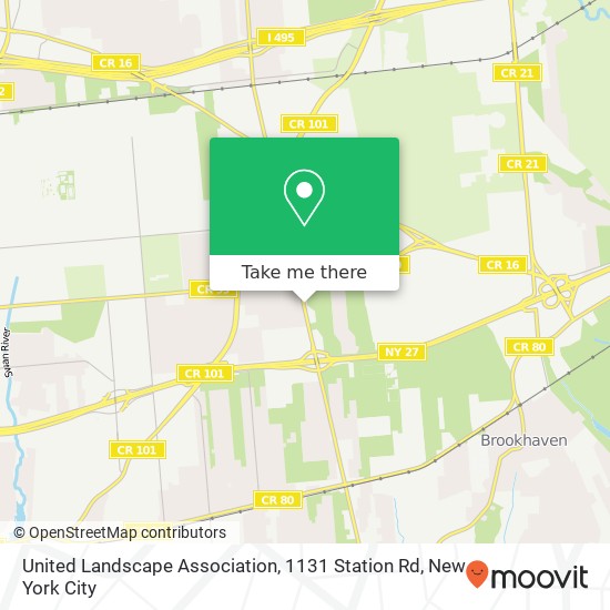 United Landscape Association, 1131 Station Rd map