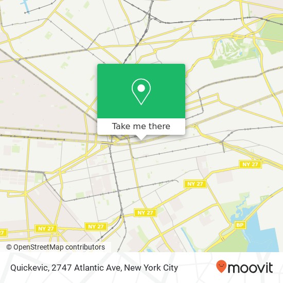 Mapa de Quickevic, 2747 Atlantic Ave