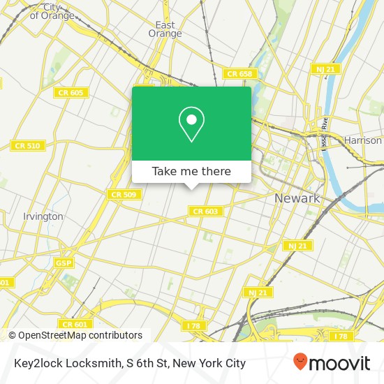 Mapa de Key2lock Locksmith, S 6th St