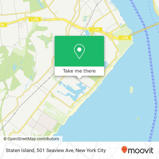 Mapa de Staten Island, 501 Seaview Ave