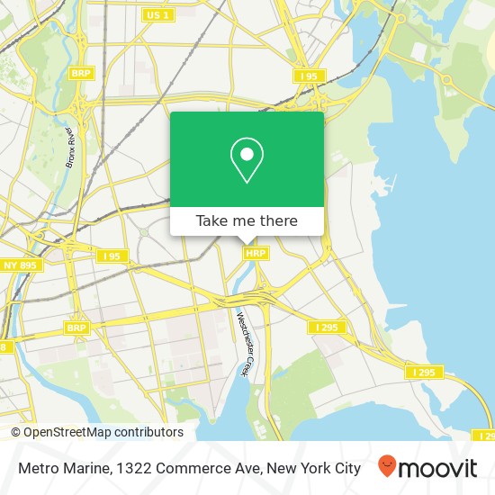 Mapa de Metro Marine, 1322 Commerce Ave