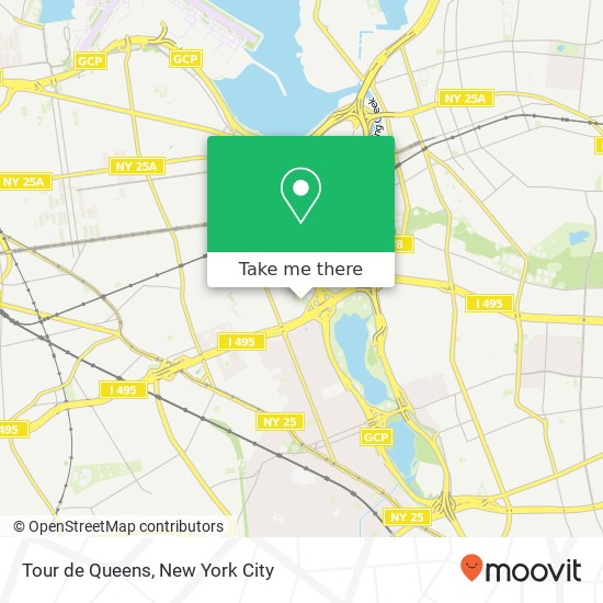 Tour de Queens map