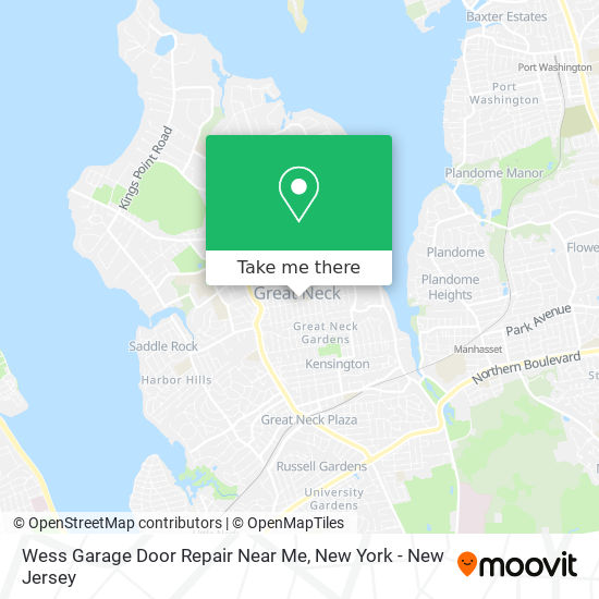 Mapa de Wess Garage Door Repair Near Me