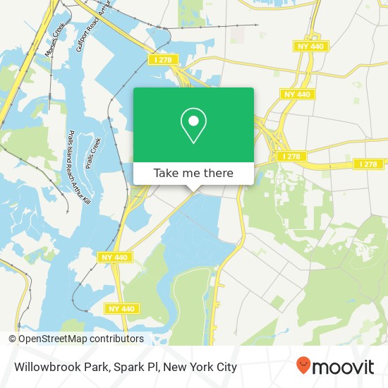 Mapa de Willowbrook Park, Spark Pl