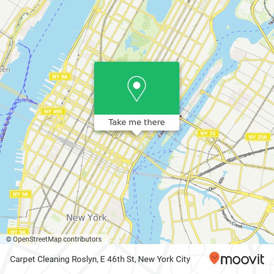 Carpet Cleaning Roslyn, E 46th St map