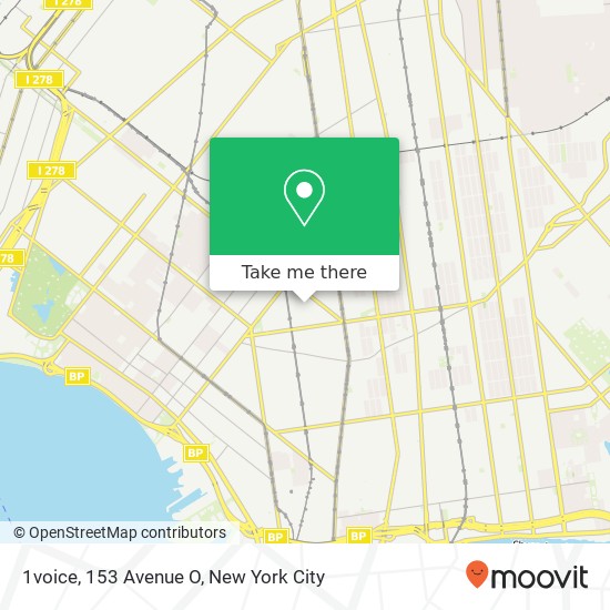 Mapa de 1voice, 153 Avenue O