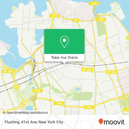 Mapa de Flushing, 41st Ave