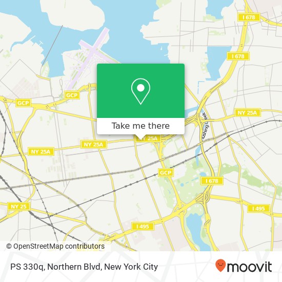 Mapa de PS 330q, Northern Blvd