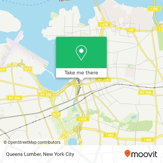 Queens Lumber map