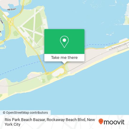 Mapa de Riis Park Beach Bazaar, Rockaway Beach Blvd