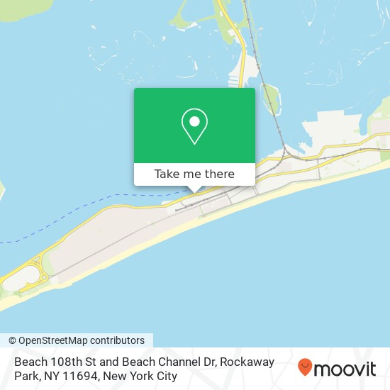 Mapa de Beach 108th St and Beach Channel Dr, Rockaway Park, NY 11694