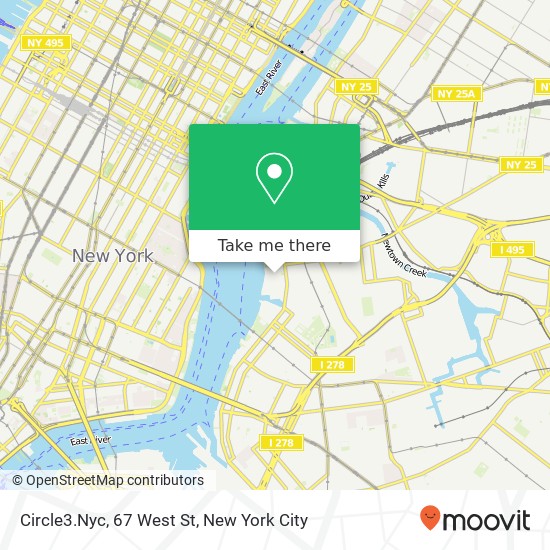 Mapa de Circle3.Nyc, 67 West St