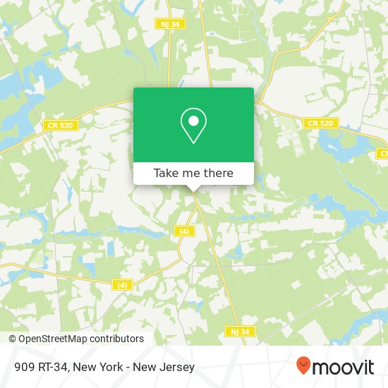 Mapa de 909 RT-34, Colts Neck, NJ 07722