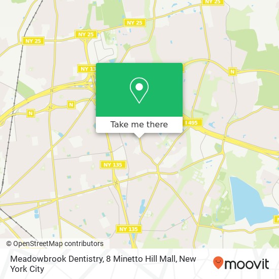 Meadowbrook Dentistry, 8 Minetto Hill Mall map