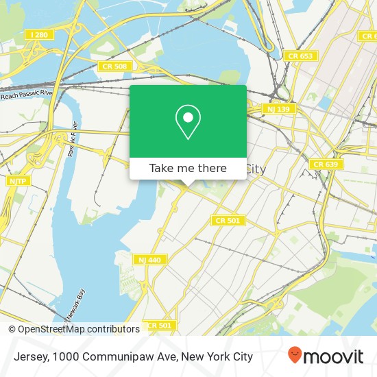 Mapa de Jersey, 1000 Communipaw Ave