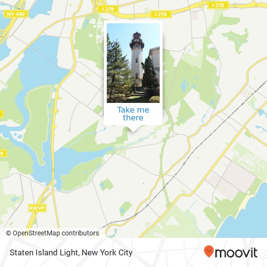 Mapa de Staten Island Light