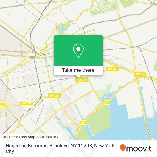Mapa de Hegeman Berriman, Brooklyn, NY 11208