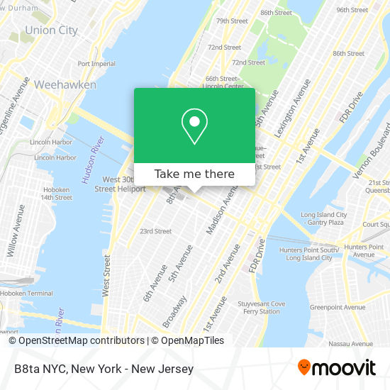 B8ta NYC map
