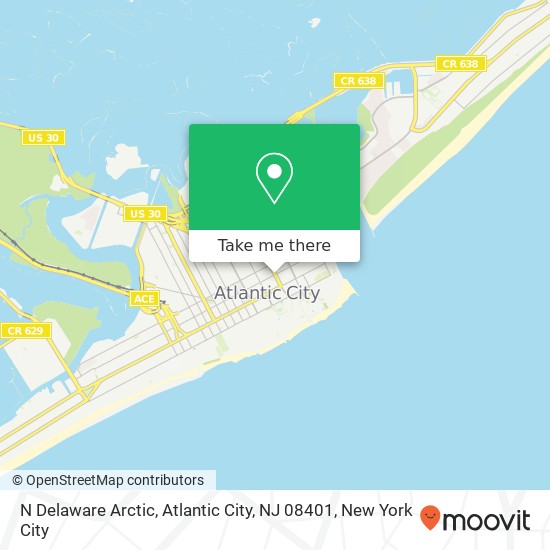 N Delaware Arctic, Atlantic City, NJ 08401 map