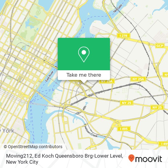 Mapa de Moving212, Ed Koch Queensboro Brg-Lower Level