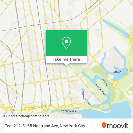 Mapa de Tech212, 3165 Nostrand Ave