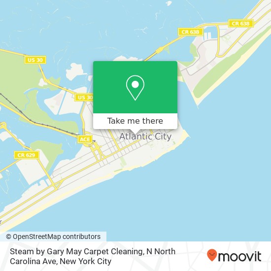 Mapa de Steam by Gary May Carpet Cleaning, N North Carolina Ave