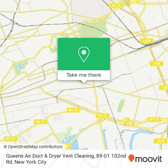 Queens Air Duct & Dryer Vent Cleaning, 89-01 102nd Rd map