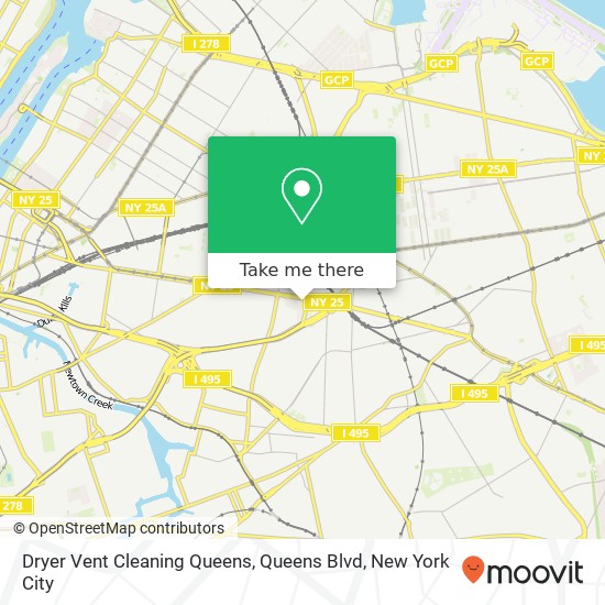 Dryer Vent Cleaning Queens, Queens Blvd map