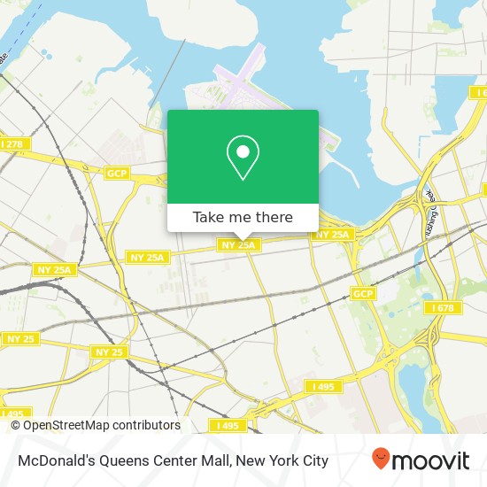 McDonald's Queens Center Mall map