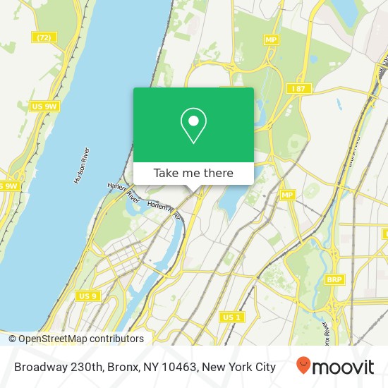 Broadway 230th, Bronx, NY 10463 map