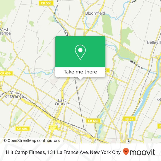 Mapa de Hiit Camp Fitness, 131 La France Ave