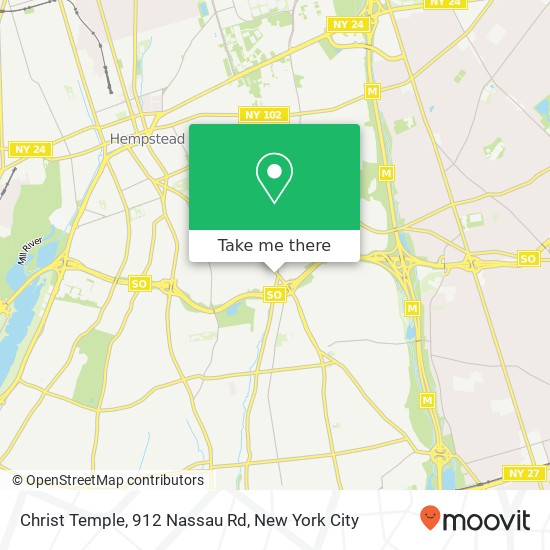 Mapa de Christ Temple, 912 Nassau Rd