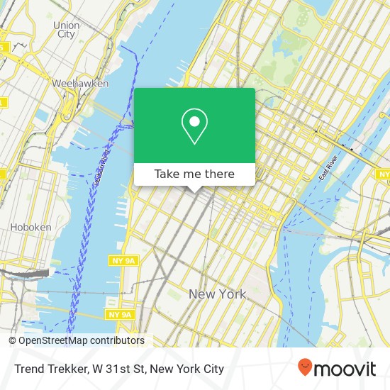 Mapa de Trend Trekker, W 31st St