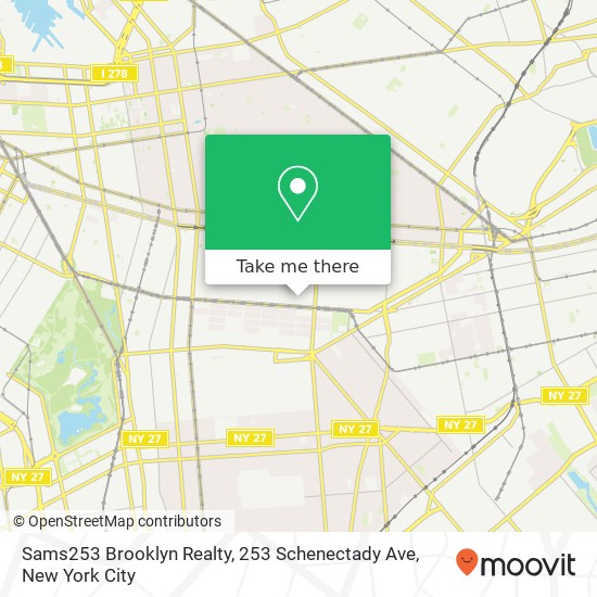 Sams253 Brooklyn Realty, 253 Schenectady Ave map