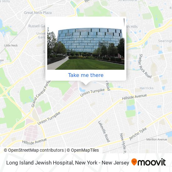 Mapa de Long Island Jewish Hospital
