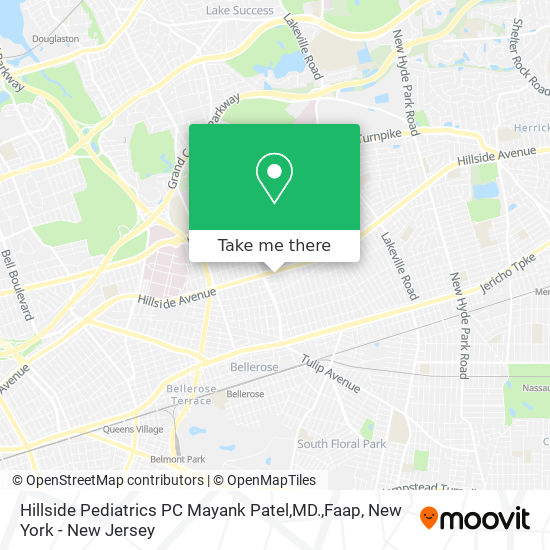 Mapa de Hillside Pediatrics PC Mayank Patel,MD.,Faap