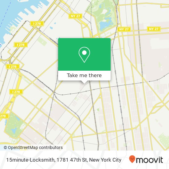 15minute-Locksmith, 1781 47th St map