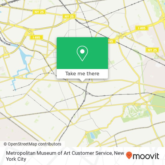 Metropolitan Museum of Art Customer Service map