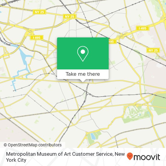 Mapa de Metropolitan Museum of Art Customer Service