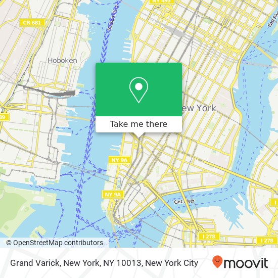 Mapa de Grand Varick, New York, NY 10013