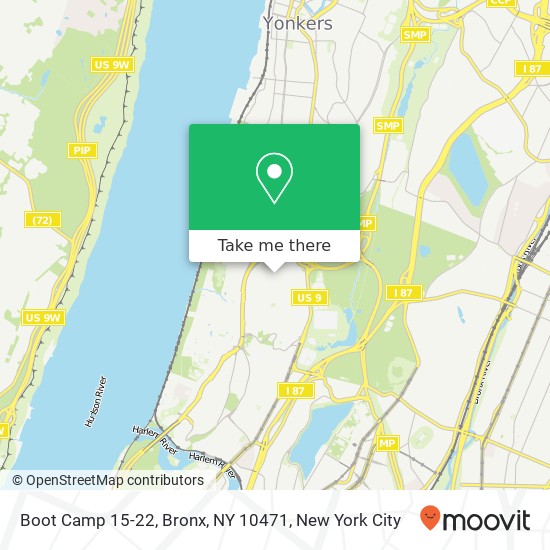 Mapa de Boot Camp 15-22, Bronx, NY 10471